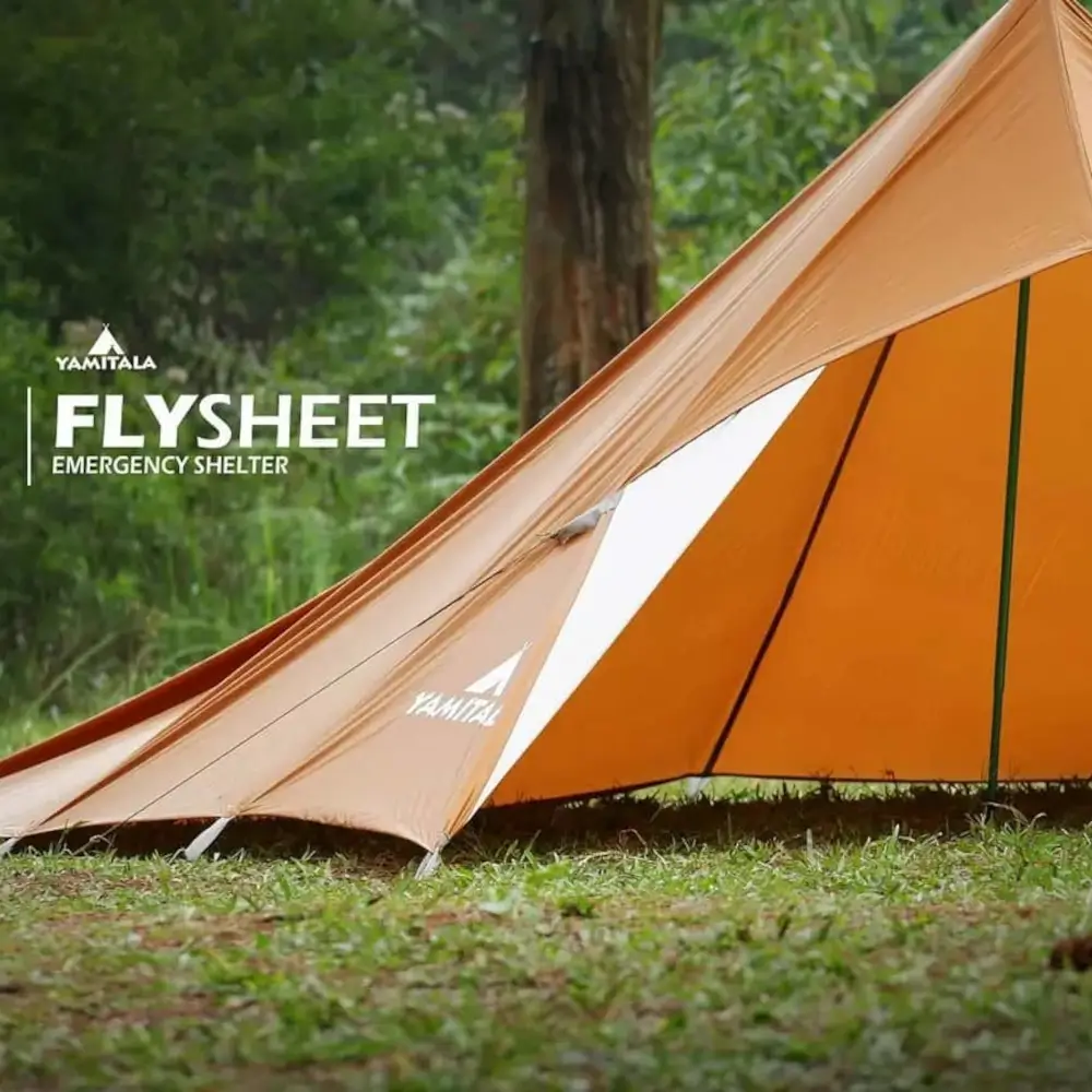 Yamitala Flysheet bentuk Tarp Tent - Kuning